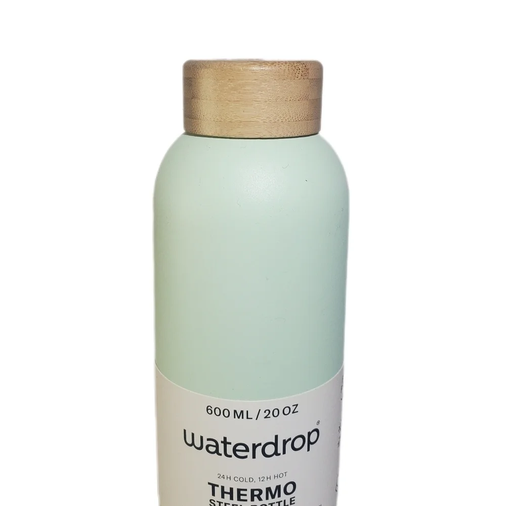 WATERDROP Thermo Steel Stainless Steel Bottle Robust Double-Walled Water Bottle